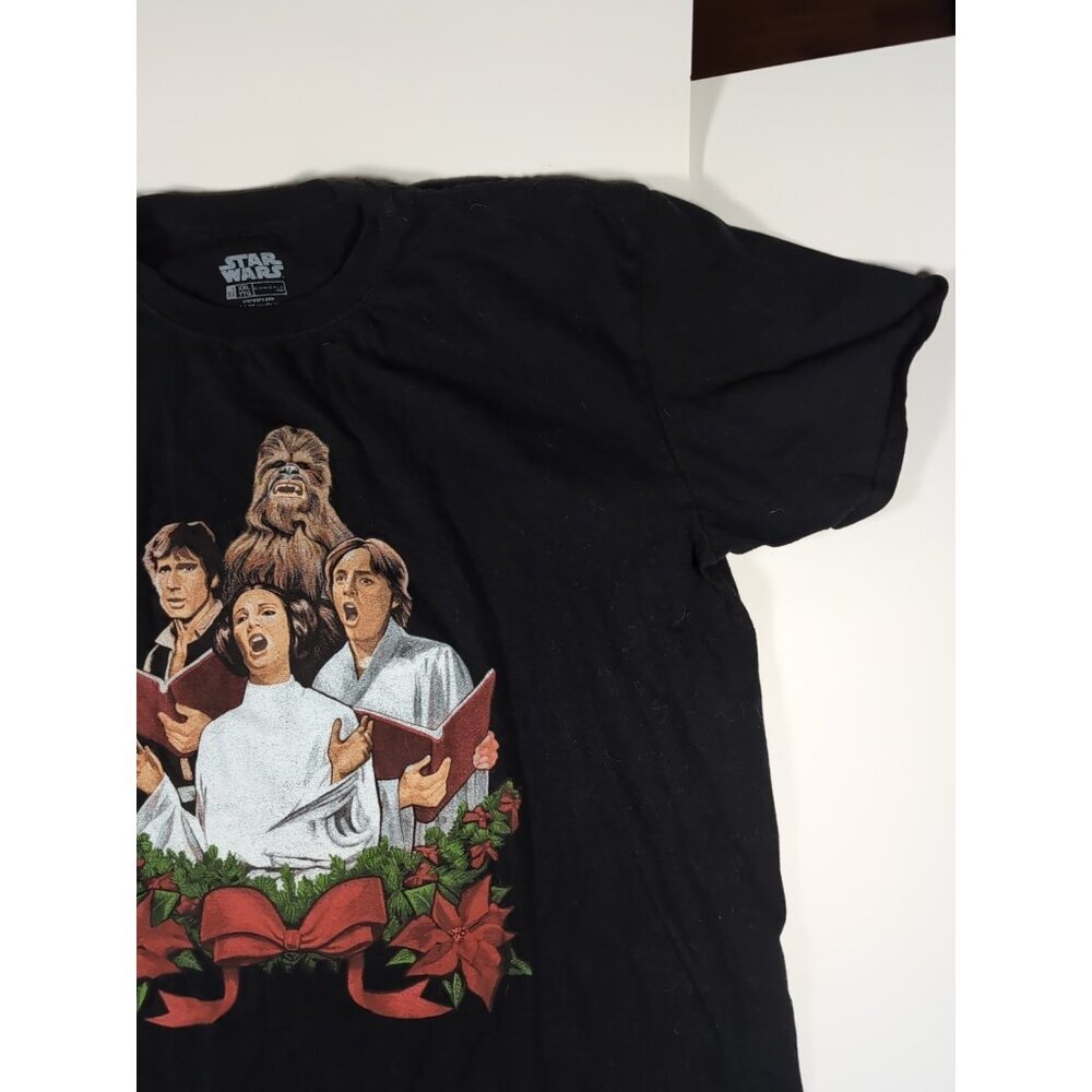 CHRISTMAS StarWars Tshirt Size XXL Chewbacca Princess Leia Hans SOLO LUKE - Picture 4 of 8